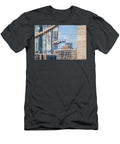 Nypd Helicopter Flying Over Brooklyn Bridge View New York City Brch Photography T-Shirt