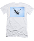 Nypd Search and Rescue Helicopter in Action View New York City Brch Photography T-Shirt