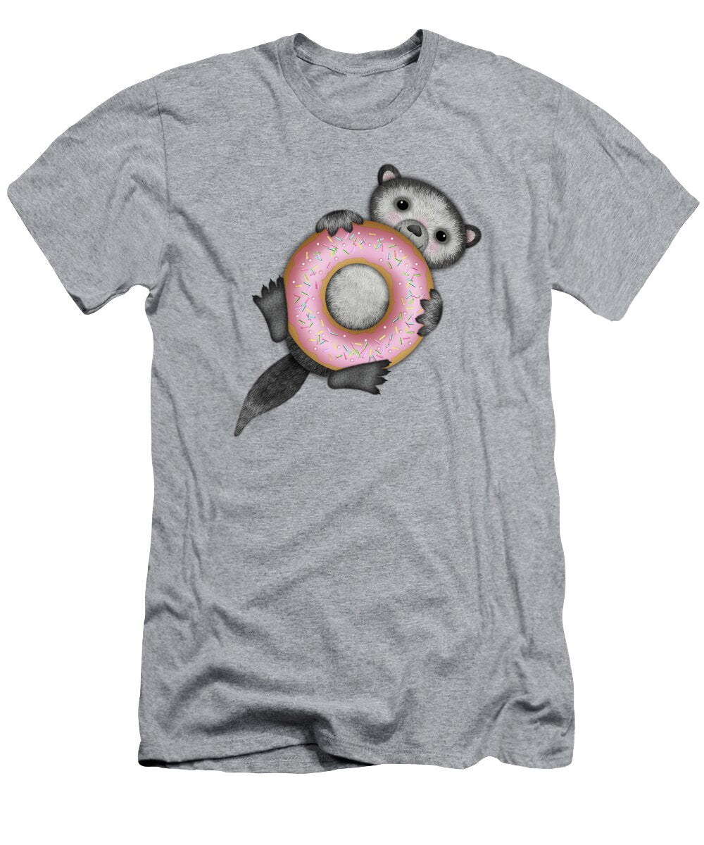 O Is for Otter with an O So Delicious Doughnut Valerie Drake Lesiak T-Shirt