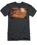 Obsolete Wooden Board with Paint Stains and Water Damage Dark Dorin Puha T-Shirt