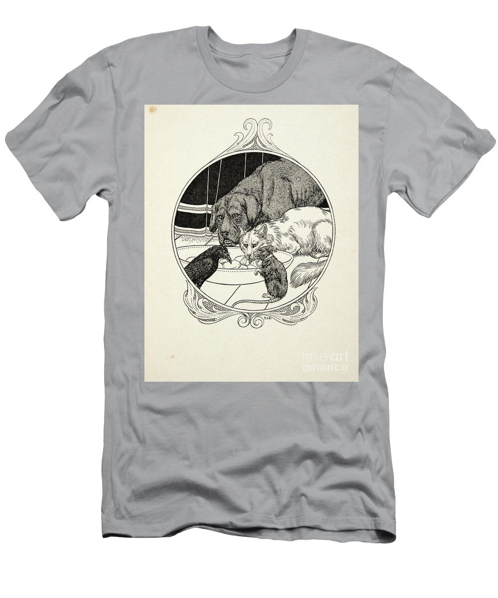 Odd Fraternity From a Hundred Anecdotes of Animals 1924 Percy James Billinghurst T-Shirt