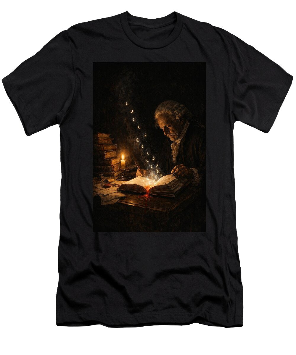 Old Scholar with Enchanted Book Ego Crash T-Shirt