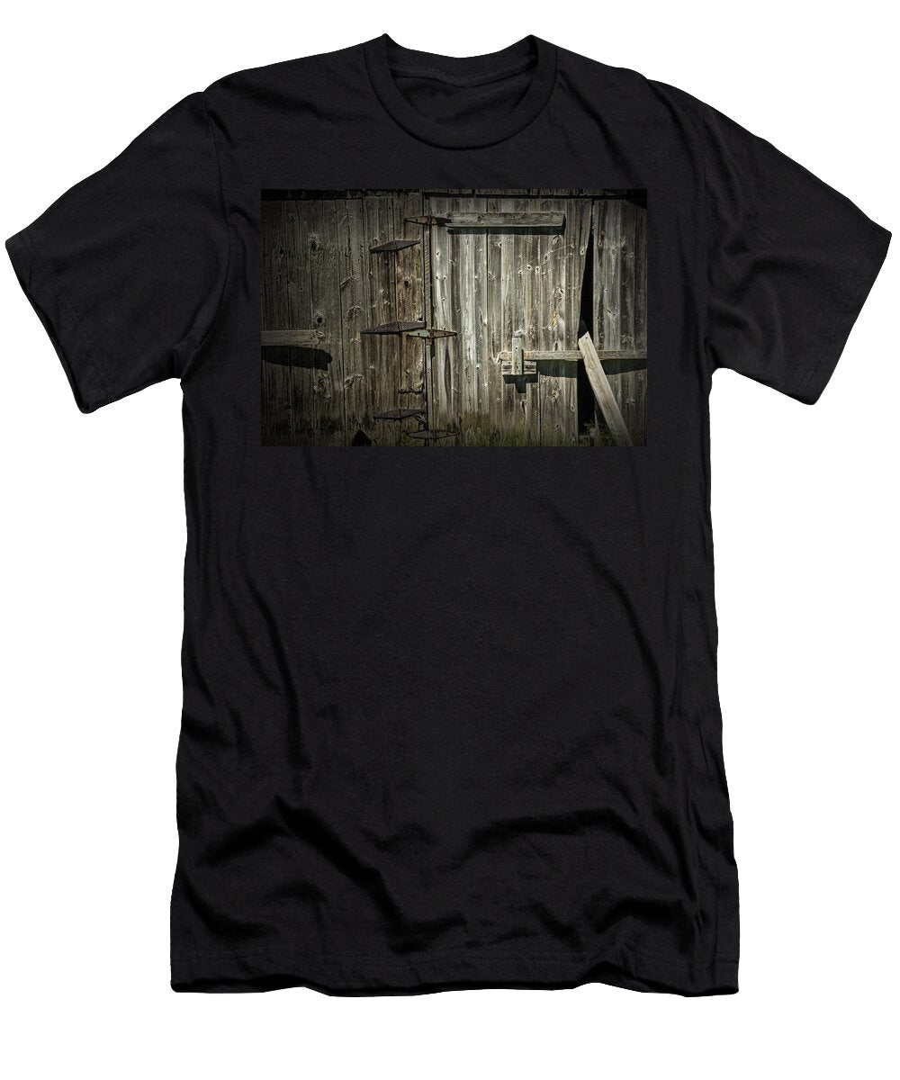 Old Weathered Barn Door Randall Nyhof T-Shirt