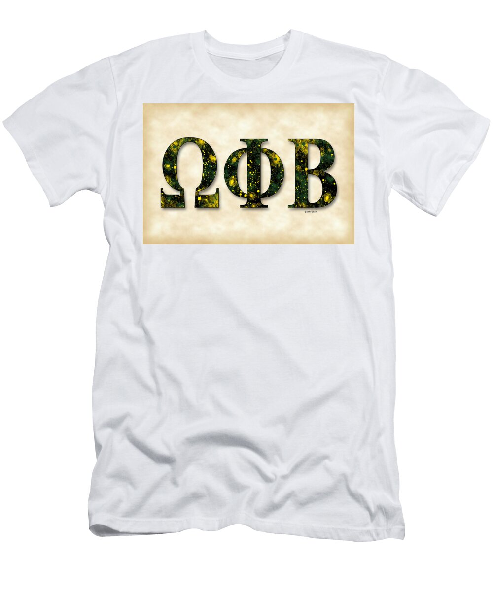 Omega Phi Beta Parchment Stephen Younts T-Shirt