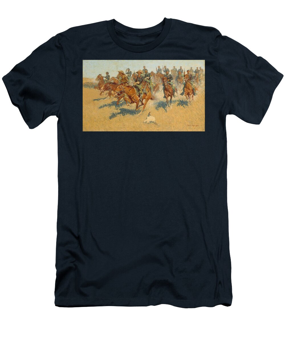 On the Southern Plains Frederic Remington War Is Hell Store T-Shirt
