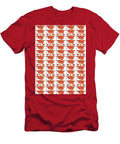 Orange Graduation Cap on White Iris Richardson T-Shirt