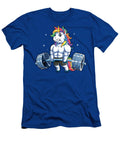 Orange Unicorn Weightlifting Deadlift Fitness Gym Women Douxie Grimo T-Shirt