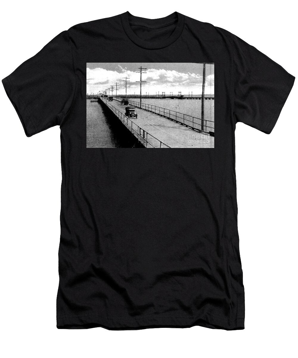 Original Causeway Between Ocean City and Somers Point New Jersey 1914 Dmr Filho T-Shirt