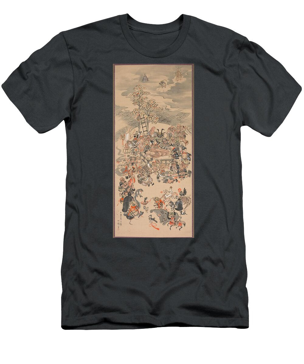 Otsu E Nirvana of the Buddha Otsu E Butsu Nehanzu Hakuen Bo Yuan T-Shirt