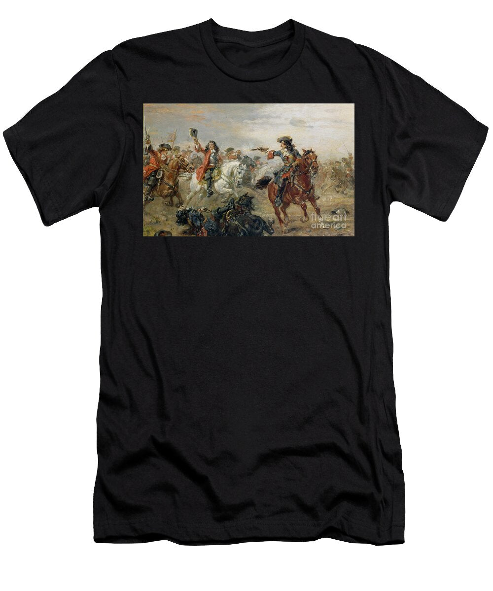 Oudenaarde a Cavalry Skirmish Robert Alexander Hillingford T-Shirt