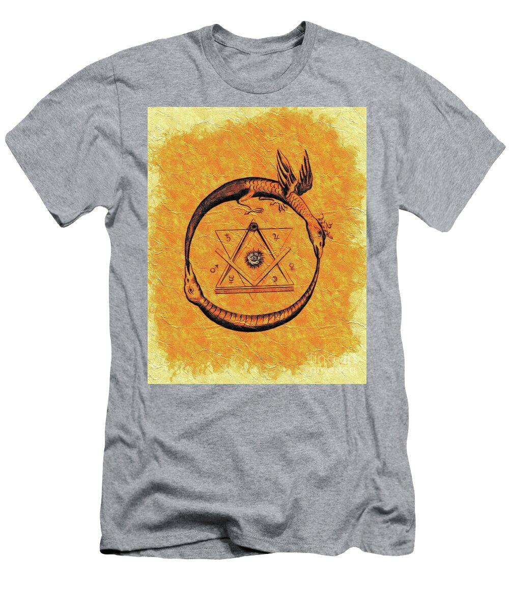 Ouroboros Freemasonic Symbol Pierre Blanchard T-Shirt