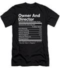 Owner and Director Nutrition Factors Gift Item Shi Hu Kang T-Shirt