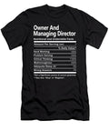 Owner and Managing Director Nutrition Factors Gift Item Shi Hu Kang T-Shirt