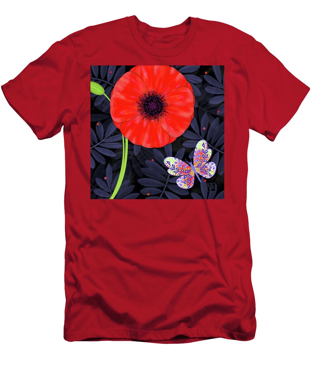 P Is for Pretty Poppy Valerie Drake Lesiak T-Shirt