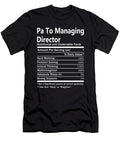 Pa to Managing Director Nutrition Factors Gift Item Shi Hu Kang T-Shirt
