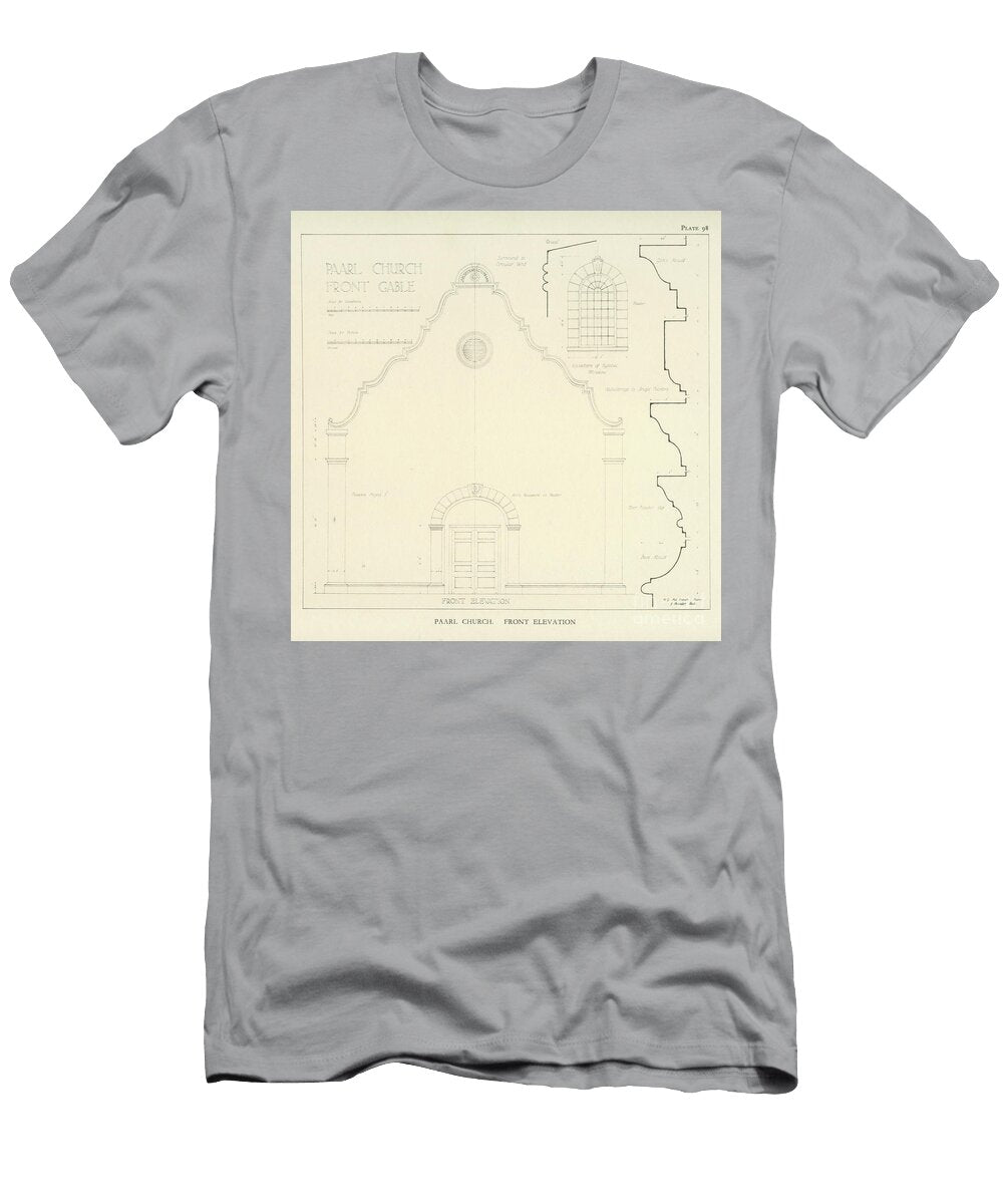 Paarl Church F2 Historic Illustrations T-Shirt
