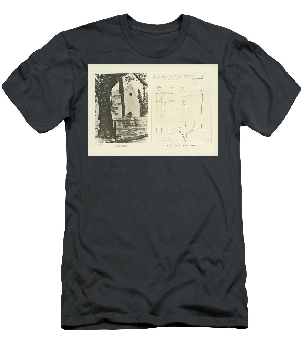 Paarl Church the Bell Tower F1 Historic Illustrations T-Shirt