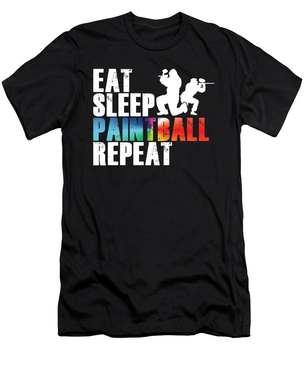 Paintball Color Splats Paintball Player Gift Thomas Larch T-Shirt