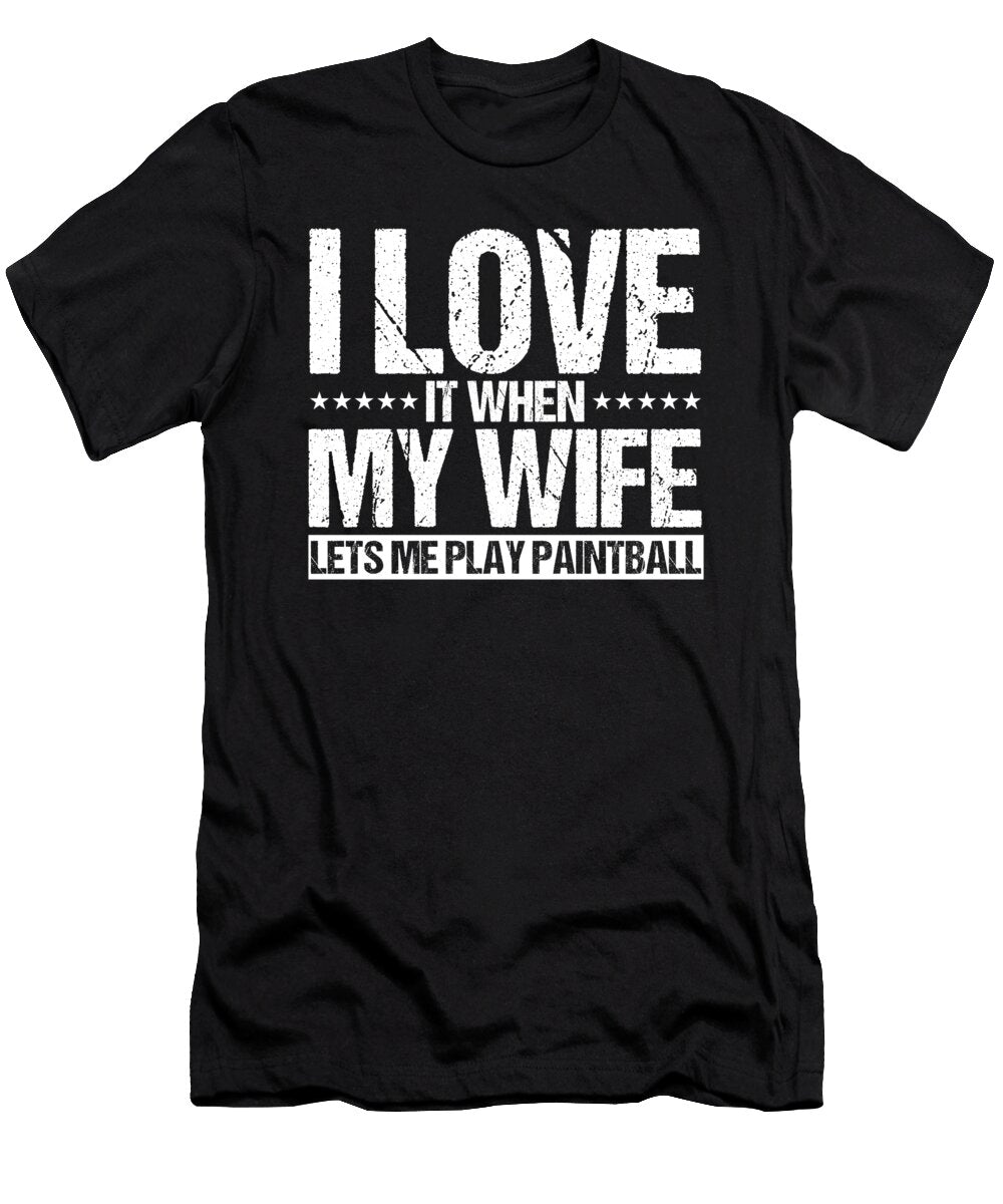 Paintball Husband Paintball Player Marker Gift Thomas Larch T-Shirt