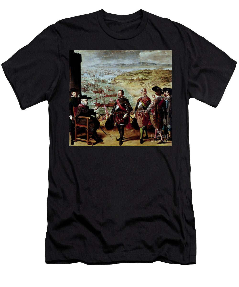 Painted Battles for Buen Retiro Cadizs Defense From the British in 1627 1634 Francisco De Zurbaran T-Shirt