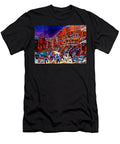 Paintings of Montreal Hockey on Du Bullion Street Carole Spandau T-Shirt