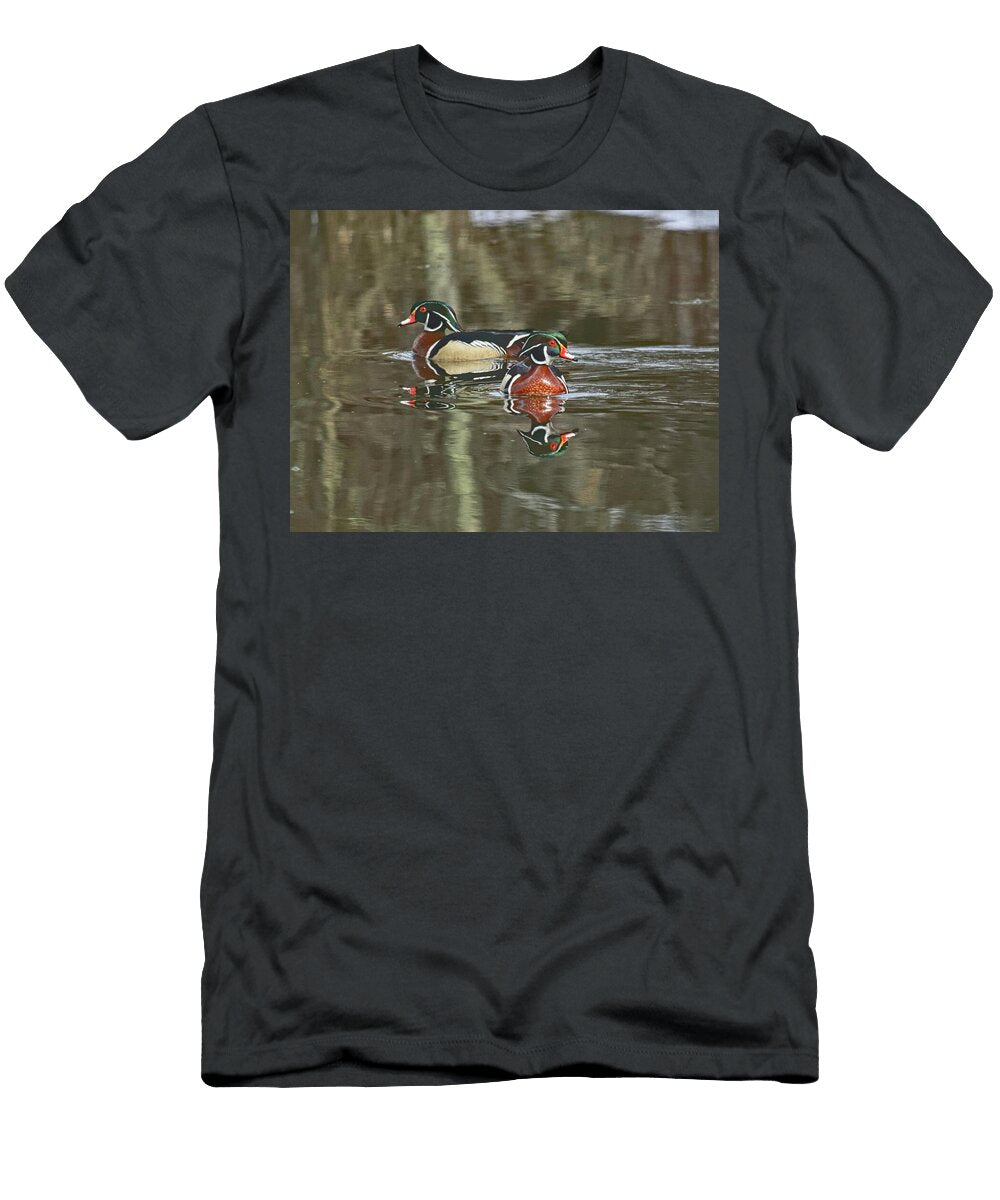 Pair of Wood Duck Drakes Dale Kauzlaric T-Shirt