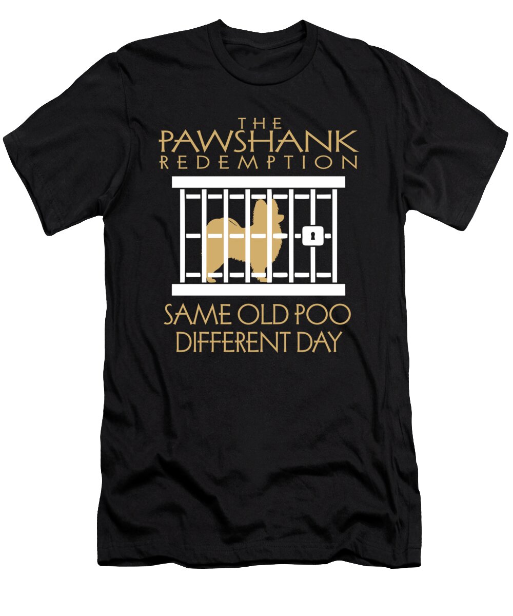 Papillon Same Old Poo Different Day Dusan Vrdelja T-Shirt
