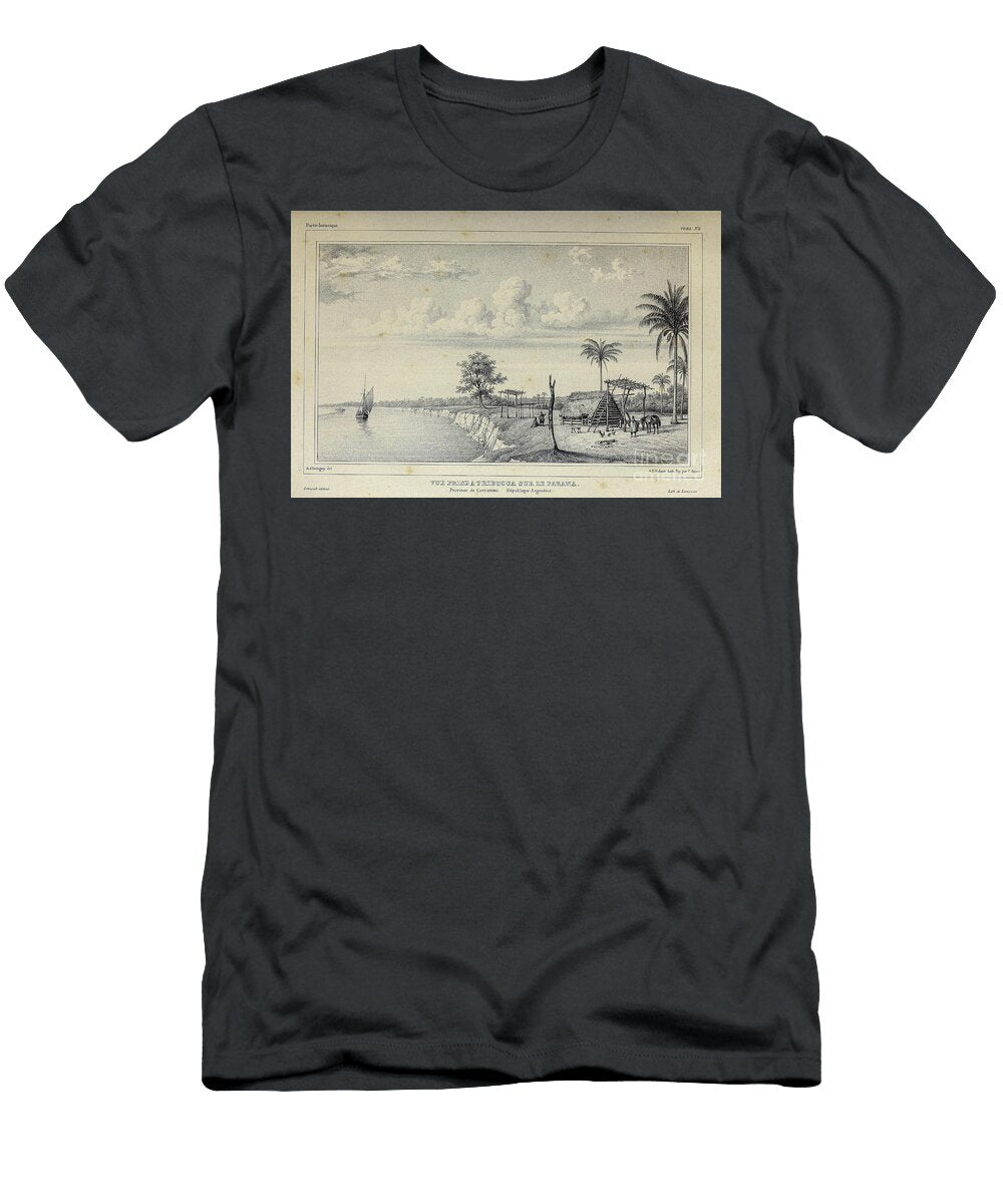 Parana River Argentina Landscape 1835 U1 Historic Illustrations T-Shirt
