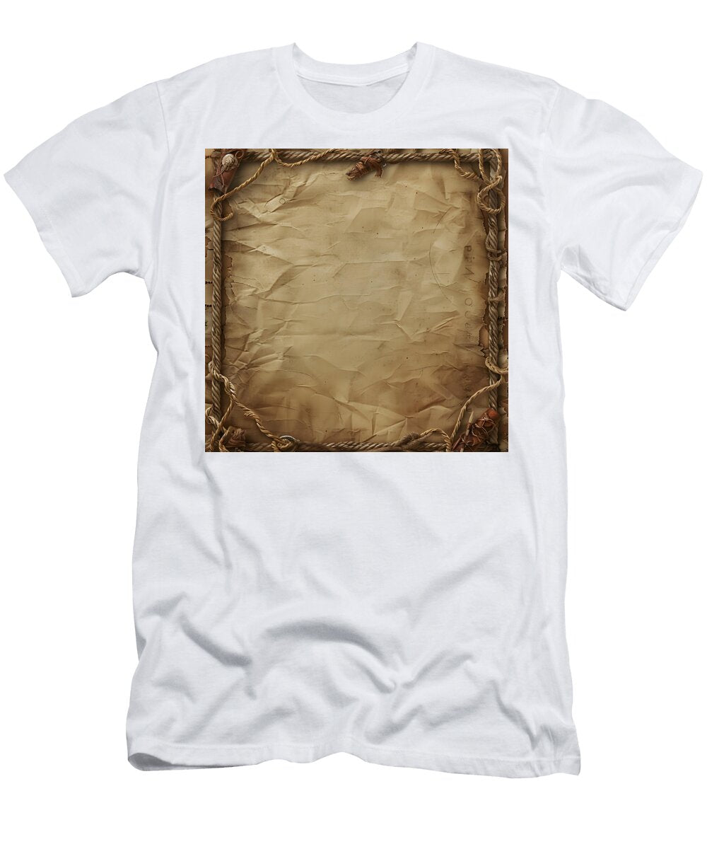Parchment Paper Background Old Antique Nature Texture Writing Structure Letter Diploma Papyrus Brown More Than Pictures T-Shirt