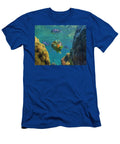 Parrotfish and Sergeant Major Damselfish and Coral Apo Island Philippines Tim Fitzharris T-Shirt