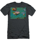 Parrotfish Butterflyfish and Scissor Tail Sergeant School Negros Oriental Philippines Tim Fitzharris T-Shirt