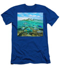 Parrotfish Wrasse and Sergeant Major Damselfish Balicasag Island Philippines Tim Fitzharris T-Shirt