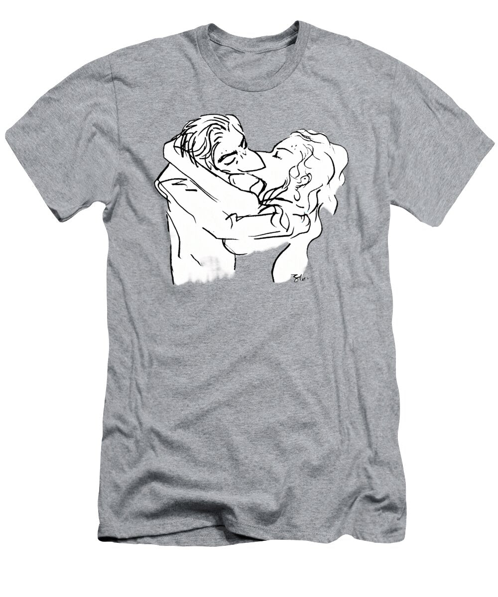 Passionate Embrace Illustration Kenvin Tran T-Shirt