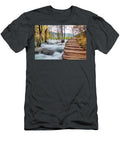 Pathway Along River in the Woods Lucie Debelkova T-Shirt