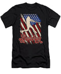Patriotic USA Flag Boston Baseball Fan Deon Du Plessis Art T-Shirt