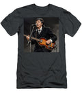 Paul Mccartney Plays a Bass Guitar Ric Holland T-Shirt