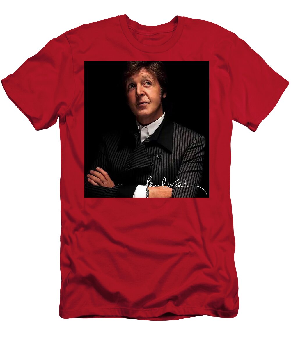 Paul Mccartney Posing in Elegant Attire Unggah Faa T-Shirt