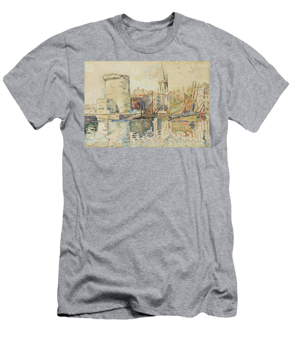 Paul Signac 1863 1935 LA Rochelle the Tower of Four Sergeants Artistic Rifki T-Shirt