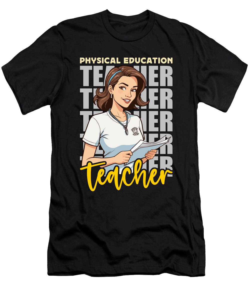 Pe Instructor Physical Education Teacher Educator Tshirtconcepts Marvin Poppe T-Shirt