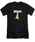 Pearl Look Franciscan Tau Cross Rose Santuci Sofranko T-Shirt