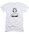 Perplexed Woman with Book Csa Images T-Shirt