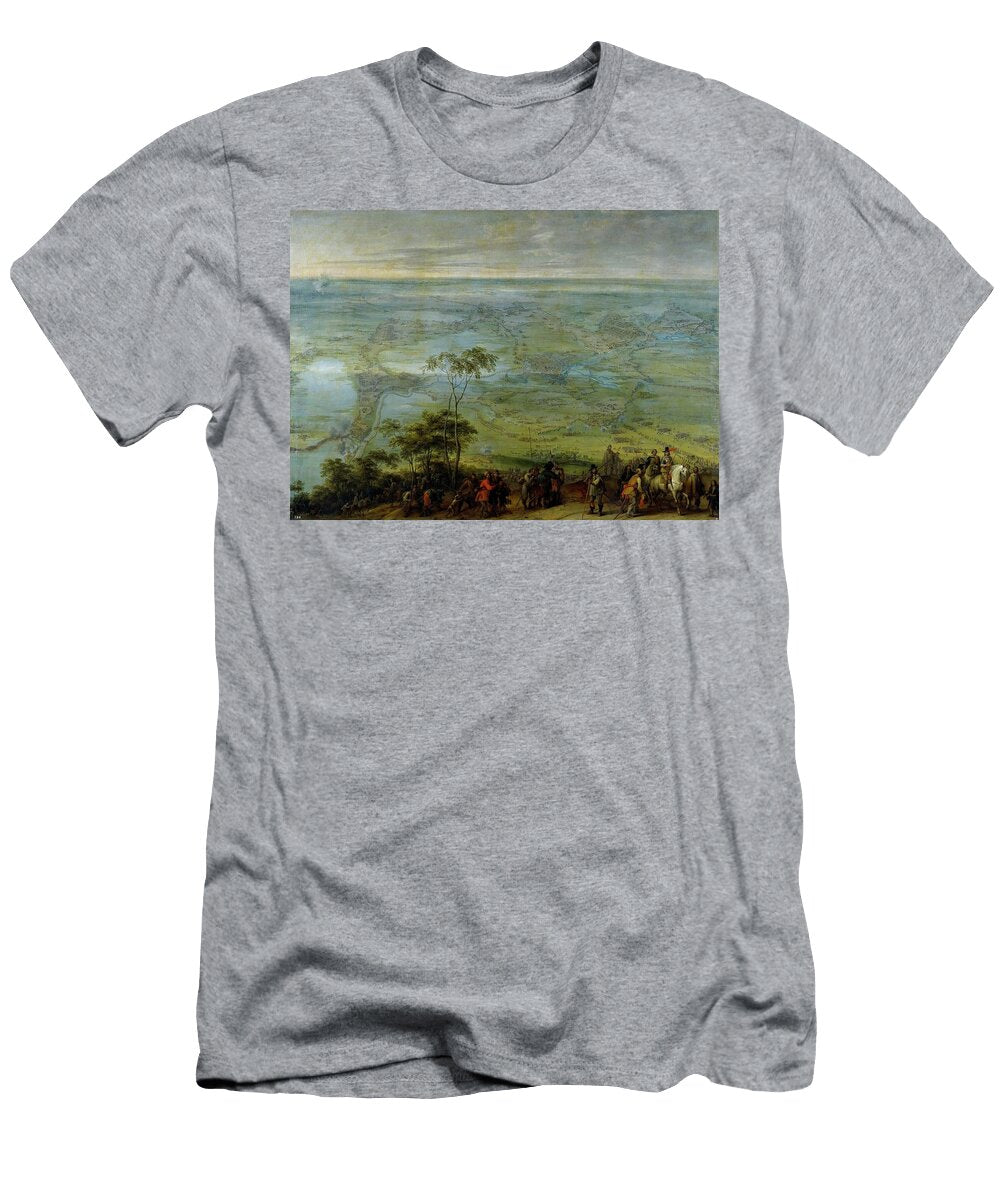 Peter Snayers Capture of Breda 1650 Flemish School Oil on Canvas 189 Cm X 263 Cm P01743 Pieter Snayers 1592 1667 T-Shirt