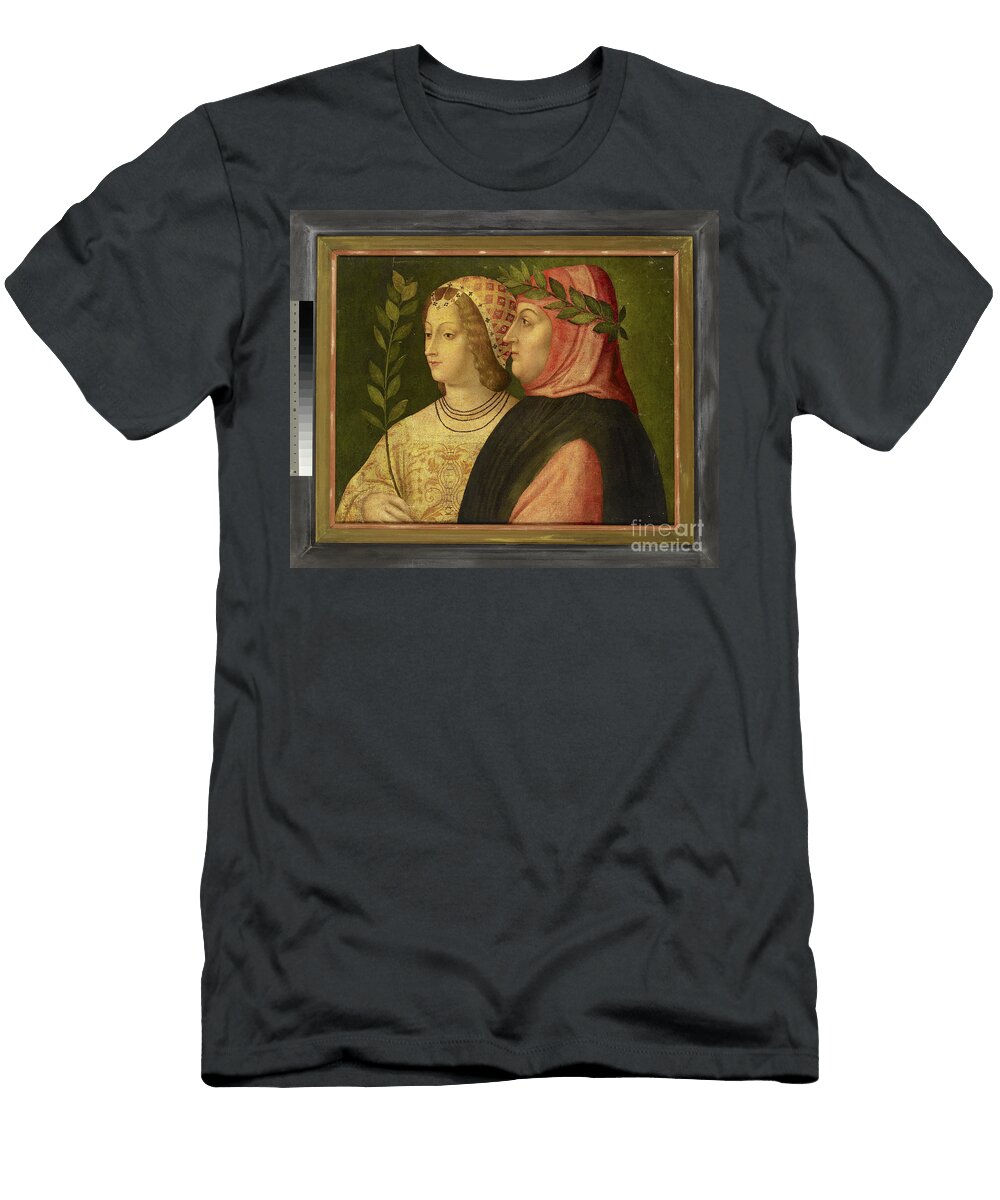 Petrarch and Laura De Noves C1510 Venetian School T-Shirt