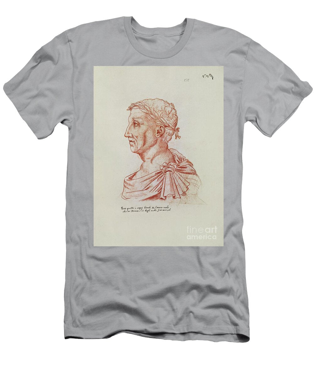 Petrarch From Recueil Darras Red Chalk on Paper Jacques Le Boucq T-Shirt