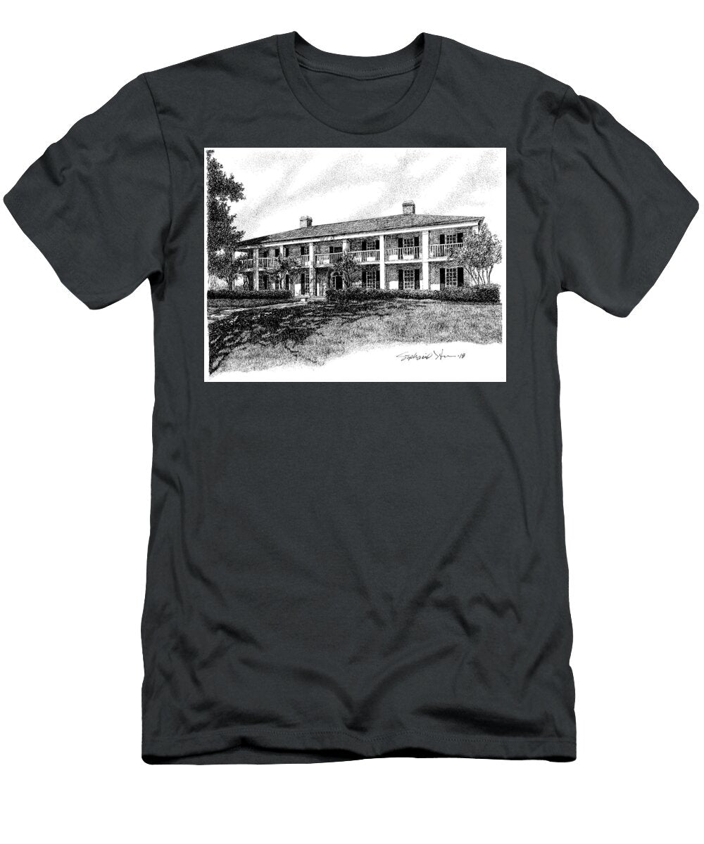 Phi Gamma Delta Fraternity House Mississippi State University Starkville Mississippi Fine Art Pri Stephanie Huber T-Shirt
