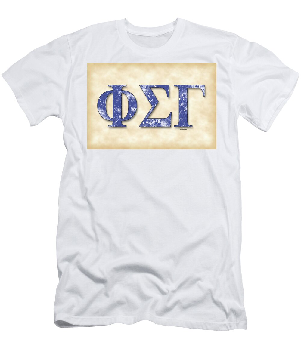 Phi Sigma Gamma Parchment Stephen Younts T-Shirt