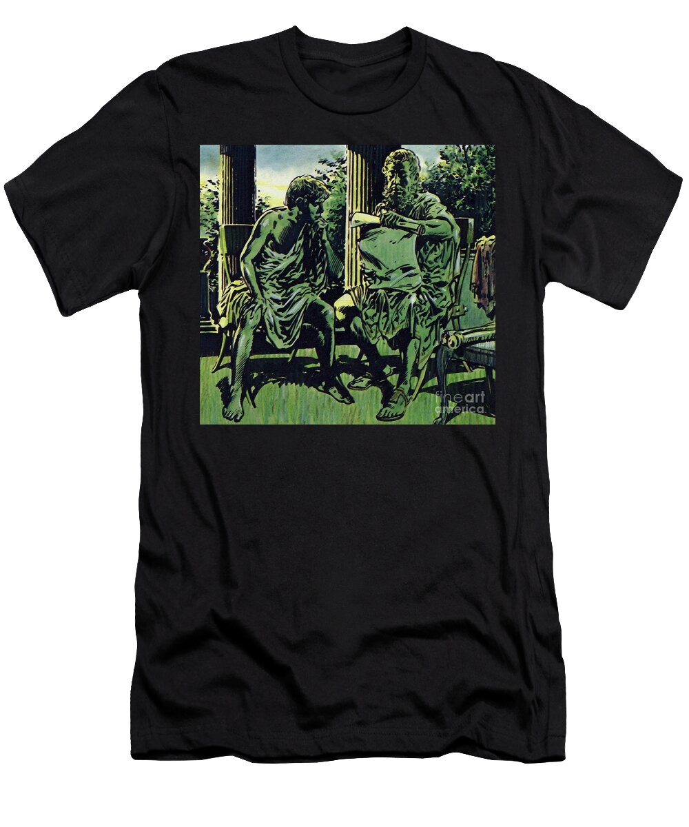 Philip Obtained the Services of Aristotle to Tutor His Son Jesus Blasco T-Shirt