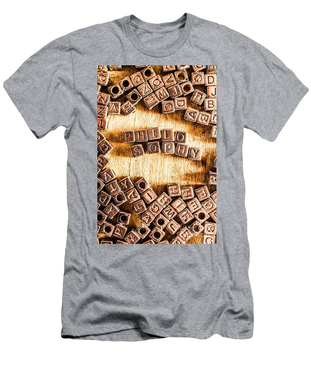 Philosophy Word Art Jorgo Photography Wall Art Gallery T-Shirt