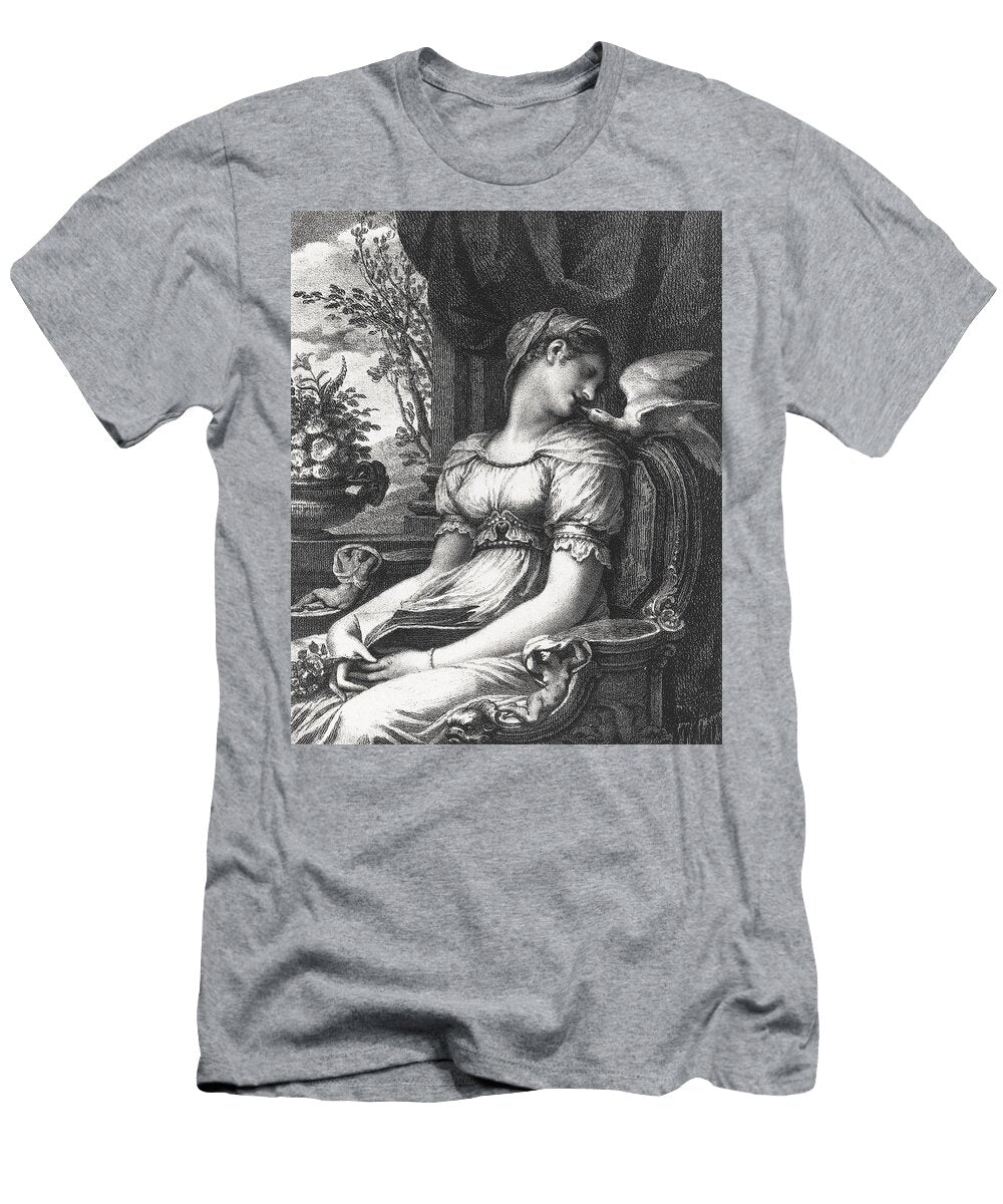Pierre Paul Prudhon a Lecture 1822 Lucky Star Gallery T-Shirt