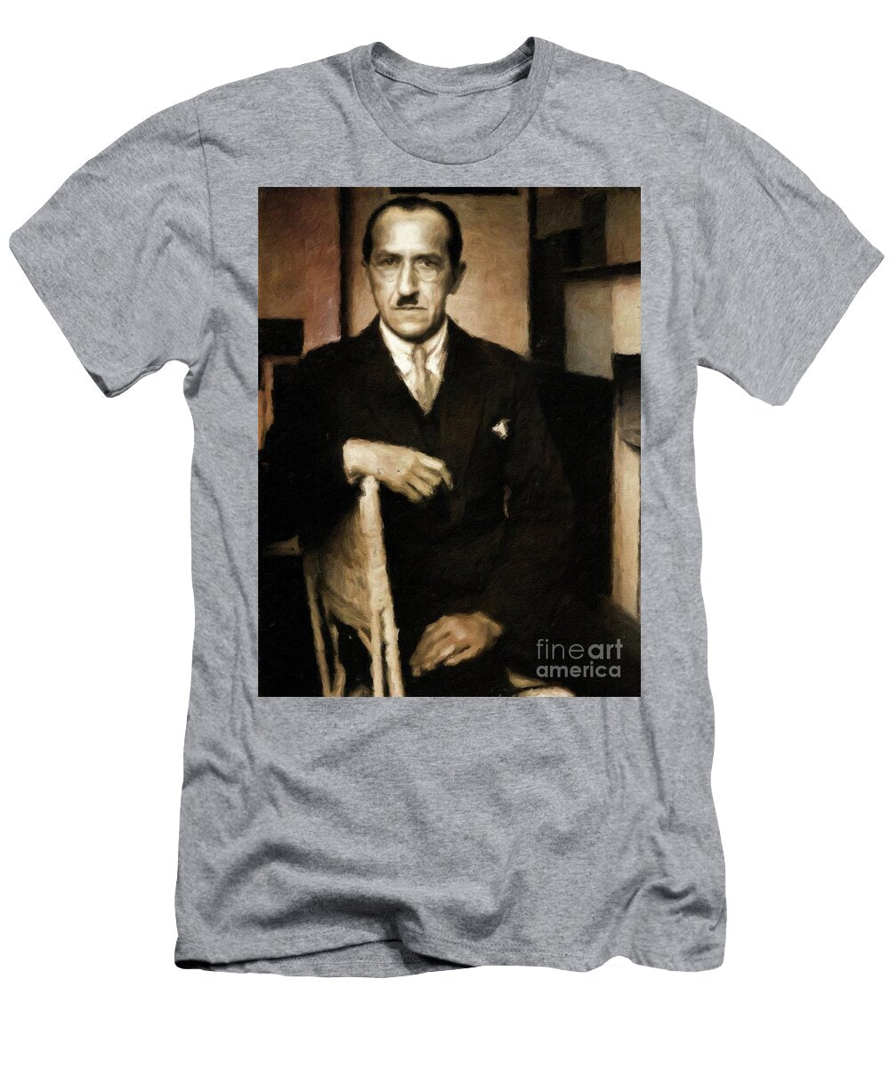 Piet Mondrian Artist By Mary Bassett Mary Bassett T-Shirt